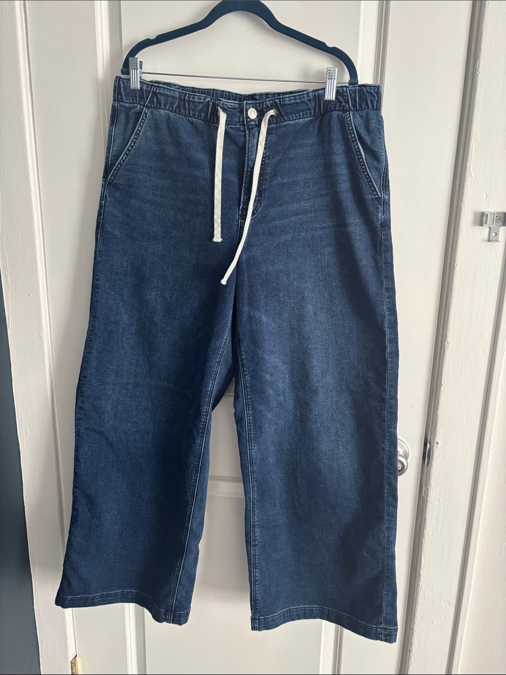 American Eagle Outfitters Relaxed Drawstring Jeans - Indigo Blue L